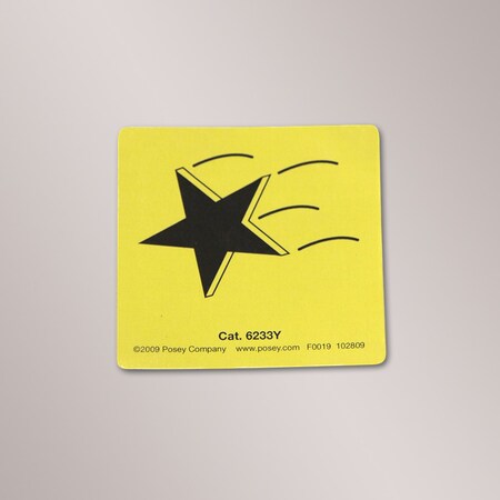 Posey Falling Star Magnets, Yellow 6233Y